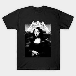 Dark Mona Lisa ( White logo) T-Shirt